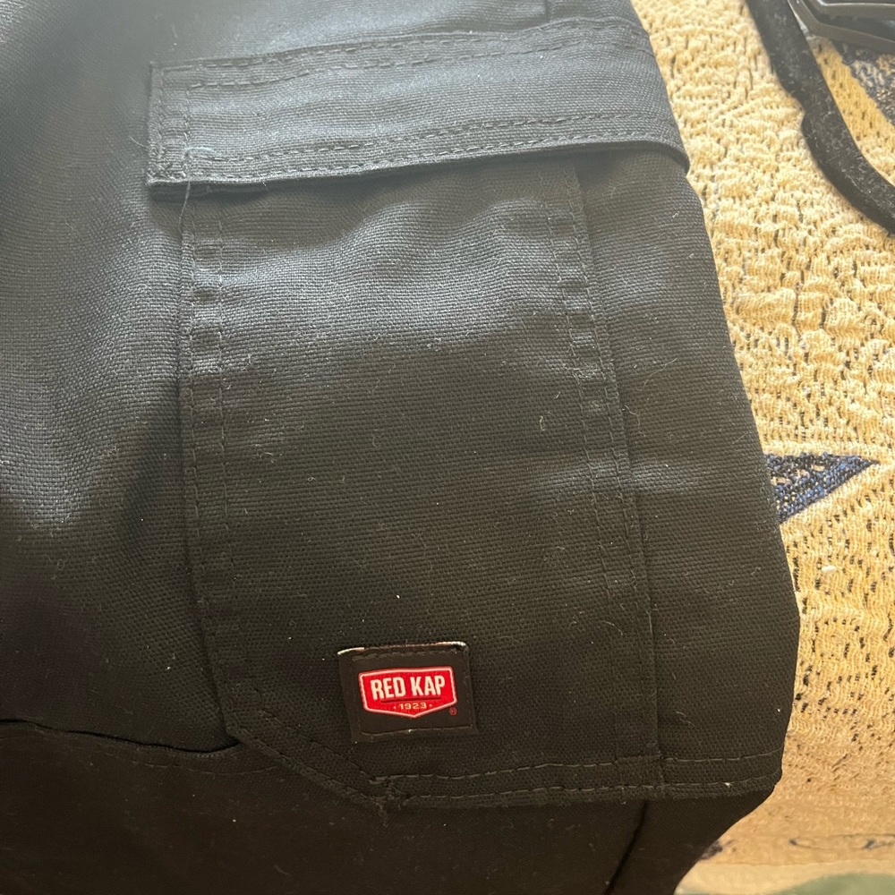 Black Red Kap work pants